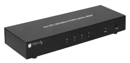 techly-przelacznik-kvm-displayport-usb-4x1-4k30hz-hub-usb
