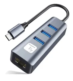 adapter-karta-sieciowa-usb-c-3-1-na-rj45-gigabit-z-hubem-3x-usb-3-0-techly