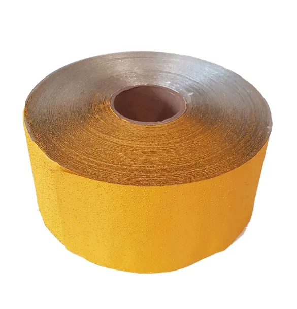 Taśma najezdniowa żółta - tymczasowe oznakowanie poziome 12 cm x 100 m