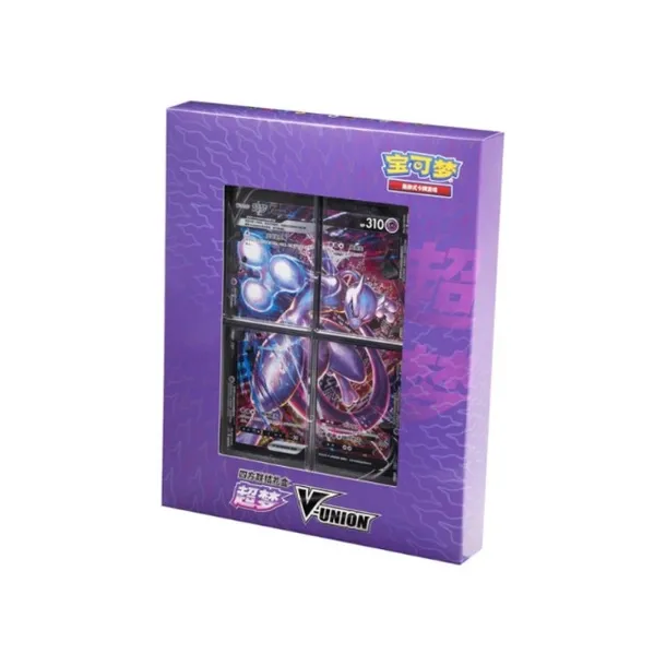 Zestaw chińskich kart Pokemon TCG: Mewtwo V-UNION Binder Gift Box
