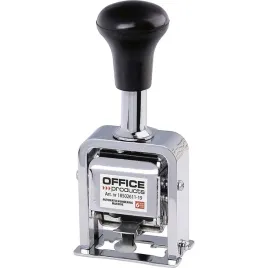 numerator-office-products-6-cyfr-automatyczny-srebrny