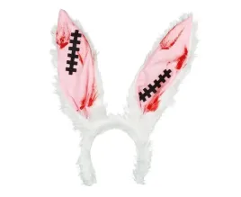 tiara-zakrwawiony-krolik-godan-biale-uszy-na-halloween
