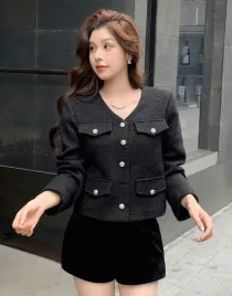 dazy-czarny-zakiet-tweed-guziki-vjy-pk01-m