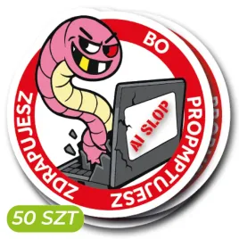 naklejka-foliowa-anty-ai-slop-50-sztuk-support-human-art