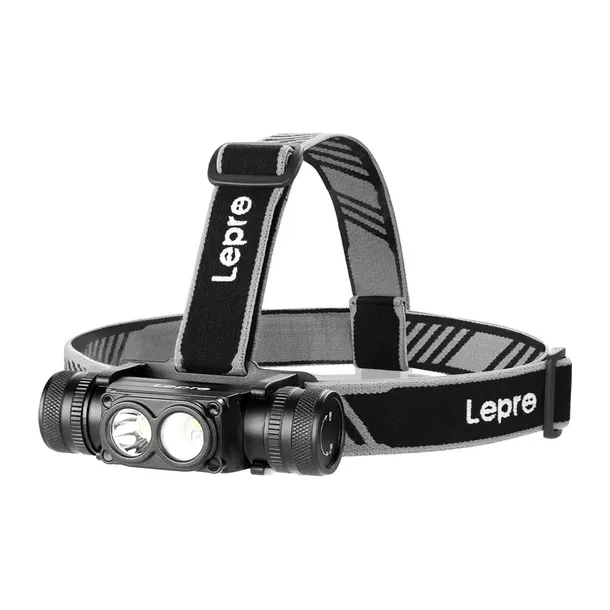 LATARKA CZOŁOWA AKUMULATOROWA USB C LEPRO 320018 1000 LM IP65 150M 6 TRYBÓW