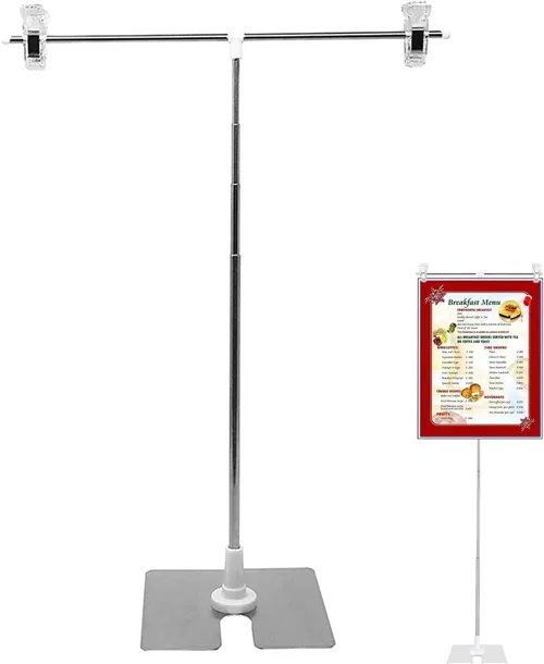 STOJAK NA PLAKATY REKLAMOWY TELESKOPOWY REGULOWANY 29-93 cm STAL