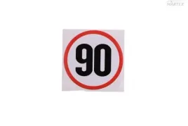 naklejka-ograniczenie-predkosci-90km-wymiar-naklejki-fi160-laminat-mtx-mtx-