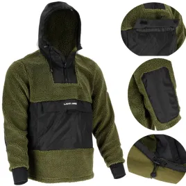 bluza-polar-z-kapturem-sherpa-hoodie-lahti-pro-l40156-czarno-zielona-r-2xl