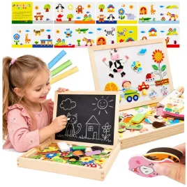 tablica-edukacyjna-magnetyczna-drewniana-kredowa-wielofunkcyjna-dla-dzieci