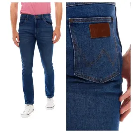 spodnie-meskie-wrangler-larston-niebieskie-jeansy-klasyczne-zwezane-w34-l34