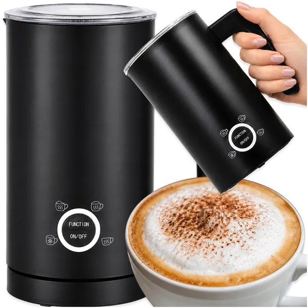SPIENIACZ DO MLEKA KAWY PODGRZEWACZ ELEKTRYCZNY 4 TRYBY 500W 625ML 4W1