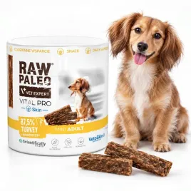 przysmak-dla-psa-vetexpert-rawpaleo-vitalpro-skinandcoat-indyk-mini-100g
