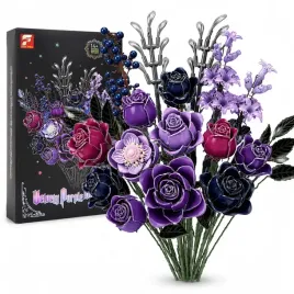 klocki-bukiet-kwiatow-815-el-roze-fioletowe-diy-dekoracja-prezent