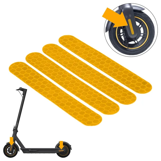 Naklejki odblaskowe na zaślepki osłony śrub Ninebot Max G30/Motus Scooty 10