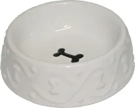 yarro-or-miska-ceramiczna-dla-psa-classic-biala-16x5cm