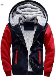 meska-bluza-z-kapturem-4xl-polar-zimowa-rozpinana-granatowo-czerwona