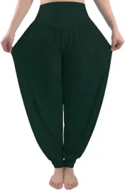 spodnie-harem-damskie-hoerev-do-jogi-pilates-fitness-zielone-xl