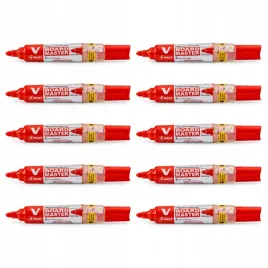 pilot-marker-suchoscieralny-v-board-czerwony-10-sztuk-paczka