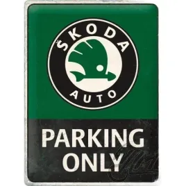tablica-plakat-30x40-skoda-parking-only-23347