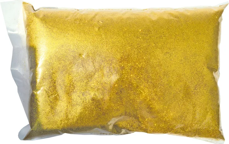 BROKAT ZŁOTY TYP A WYDAJNE OPAKOWANIE 1 KG DO PRAC PLASTYCZNYCH DEKORACJI