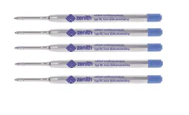 wklad-zenith-4-niebieski-do-dlugopisu-08mm-tusz-dokumentalny-zestaw-5-szt