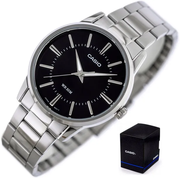 ZEGAREK MĘSKI CASIO MTP-1303D-1A (zd021g) stalowy klasyczny +BOX +GRAWER