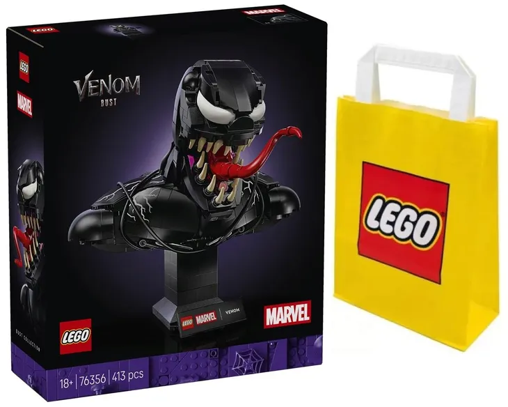LEGO MARVEL SUPER HEROES 76356 Popiersie Venoma + TORBA LEGO