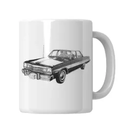 kubek-halftone-vintage-car