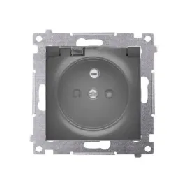 simon-54-modul-czarny-gniazdo-1x-z-u-z-przeslonami-z-klapka-dymna-ip44-zaci