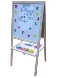 tablica-artystyczna-3toysm-naturalna-z-kubkami-na-farbe-i-klipsami