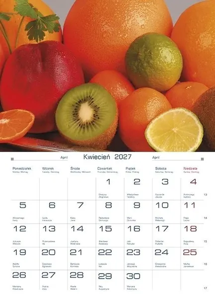 Kalendarz ścienny 2027 Kuchenne klimaty Michalczyk i Prokop