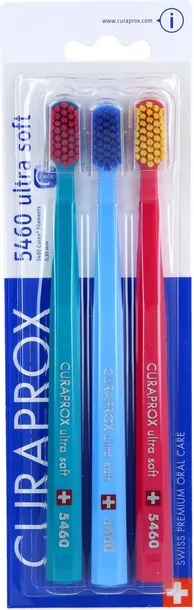 CURAPROX CS 5460 – ZESTAW 3 SZT SZCZOTECZEK DO ZĘBÓW (ULTRA SOFT KOLOR MIX)