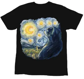koszulka-dziecieca-van-gogh-kot-czarna-9-11-lat