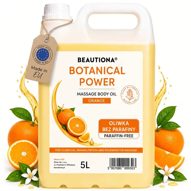 Oliwka Olejek do Masażu Pomarańcza 5L (Bez Parafiny) Botanical Power
