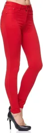 jegginsy-damskie-rurki-xl-wysoki-stan-dzinsy-legginsy-42-czerwone