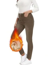 shein-brazowe-spodnie-jeans-ocieplane-bwh-s06-xs