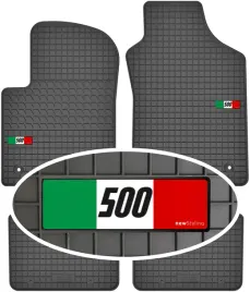 fiat-500-2007-dywaniki-gumowe-emblemat