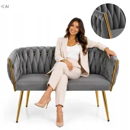 sofa-dwuosobowa-pleciona-szara-welurowa-glamour-zlote-nogi-imperia-szara