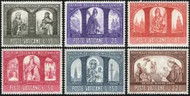 watykan-1966-mnh-g-vg-mi502-507-tysiaclecie-chrztu-polski
