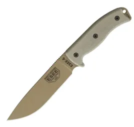 noz-esee-model-6-tactical-dark-earth-plain-edge-black-sheath-6p-de