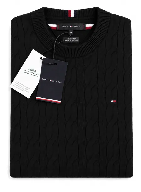 Tommy Hilfiger Sweter Męski Regular fit  Gruby Pleciony roz. XL
