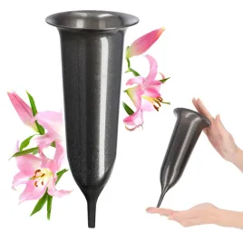 wazon-nagrobkowy-cmentarny-10-cm-z-kolcem-grafitowy-mrozoodporny