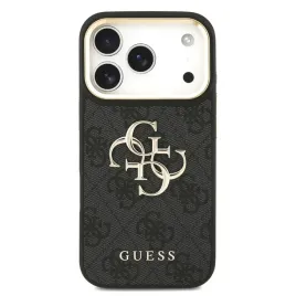 etui-guess-z-ekoskory-z-logo-4g-i-zlota-ramka-do-iphone-18-pro-czarne
