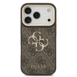 etui-guess-z-ekoskory-z-logo-4g-i-zlota-ramka-do-iphone-18-pro-brazowe