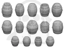 3d-printed-set-wooden-barrels-beczki-14-szt