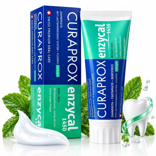 Curaprox Enzycal 1450 Pasta Do Zębów Ochrona Przed Próchnicą 75 ml
