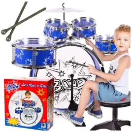 perkusja-dla-dzieci-5-bebnow-talerz-patyczki-taboret-beben-38cm-duzy-zestaw