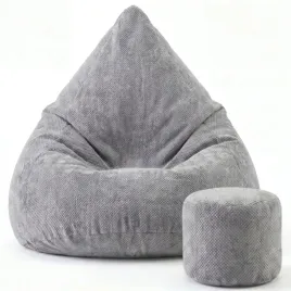pufa-worek-sako-xxxxl-szara-welur-podnozek-zdejmowany-pokrowiec
