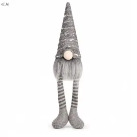 skrzat-swiateczny-krasnal-dekoracja-swiateczna-figurka-ozdoba-37cm-szary