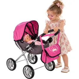 wozek-dzieciecy-dla-lalek-gondola-miekkie-kola-torba-daszek-skladany-40-cm